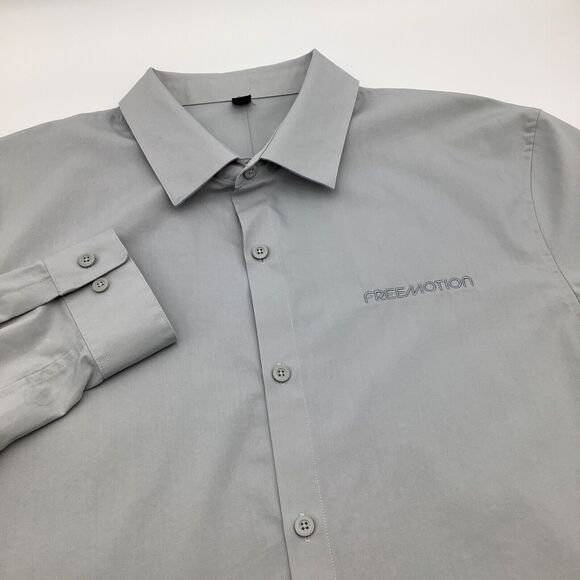 Lululemon Mens Long‎ Sleeve Button Up Shirt Gray Size XL - Picture 1 of 7